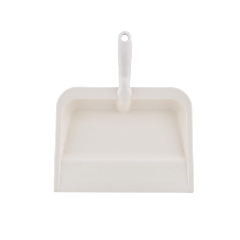 Superio Heavy Duty Plastic Dustpan with Comfort Grip Handle Beige,