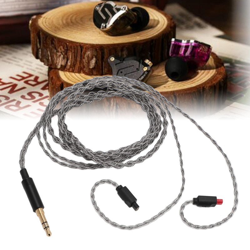 Headphone Cable 4 Strands Silver Plated Copper Anti Stangling 3.5MM