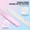 Crystal Glass Nail Files, Double-Sided, 3-Piece Set, Storage Box