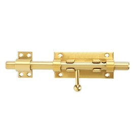 Alise SUS304 Stainless Steel Gate Latch, 8 Inch Slide Bolt Latch,Thickened Heavy Door Latch Lock, Gold Barrel Bolt Latch, Security Slide Latch Lock