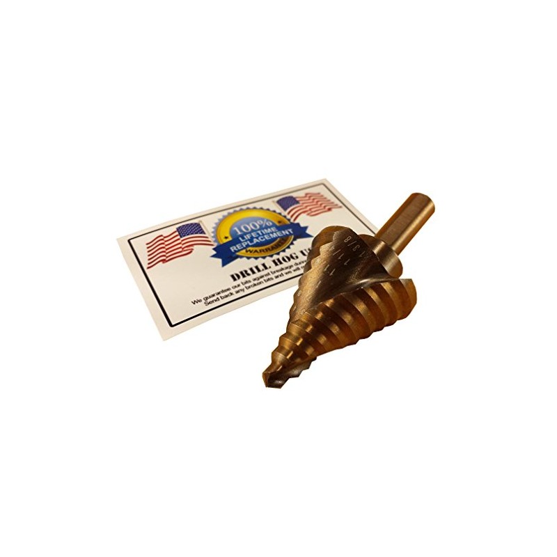 Drill Hog USA 1/4" to 1-3/8" Cobalt M42 Step Drill
