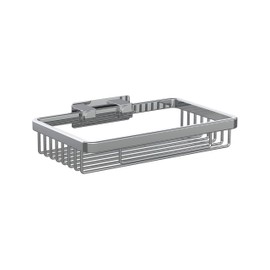 WingIts Shower Basket,8 In W,SS,Polished, Polished Stainless Steel, 8 Inch (WRBPS8)