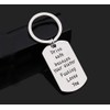 Meiligo Drive Safe Keychain - Silver, Modern Classic, Men's Gift