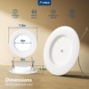 Amico 5/6 inch Motion Sensor Recessed Light, 12.5W=100W, 950LM, 2700K/3000K/4000K/5000K/6000K
