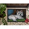 Caroline's Treasures PPP3287MAT Westie Wake Up Doormat 18x27 Front Door