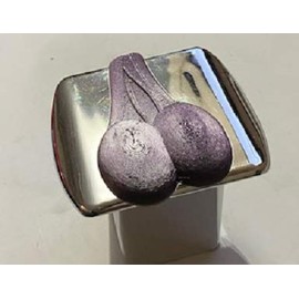 LicensePlateFreak Bulls Nuts Balls in 3D - 2 inch Trailer Hitch Cover Chrome with Purple - Funny Blue Haven't got Some in a Long time