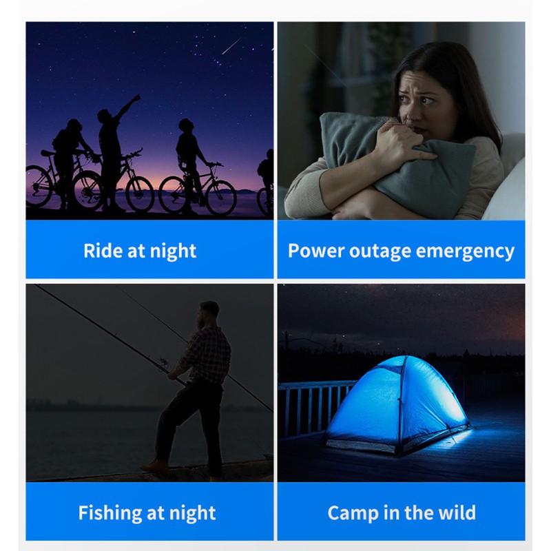 Spotlight Flashlight SMD COB Dual Light Source Waterproof USB Rechargeable