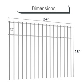 FEBTECH- 15 Pack – Animal Barrier Fence- Garden Barrier Fence for Pets – 15” X24