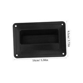 TEHAUX 4 pcs Plastic Audio Speaker Side Handle Replacement Sturdy Recessed Speaker Handle Comfortable Grip for Stage and Home Use Elegant Design