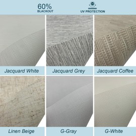 SilentShield Smart Blinds Light Filtering Fabric Motorized Roller Shades for Window Remote Control Darkening Automatic Shades Custom Window Blinds Compatible with Alexa（Fabric Samples）