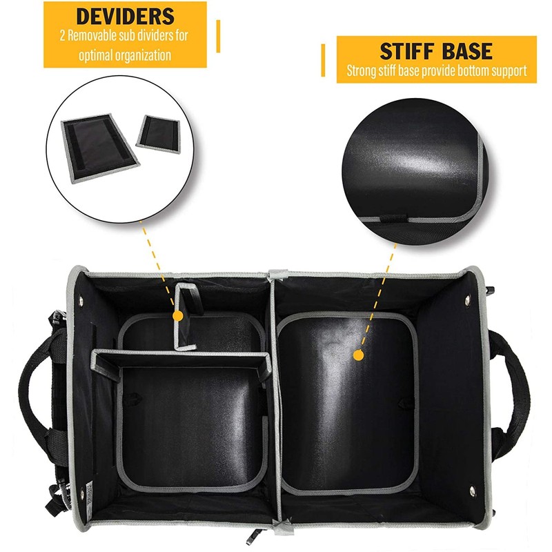 Tahoe Trails 23" Foldable Trunk Organizer for Car Storage, Reinforced