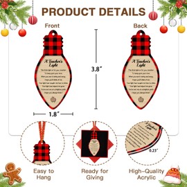 JUESMOS Teacher Christmas Ornament 2025 Teacher Appreciation Gifts for Women Teachers Ornament for Christmas Tree Thank You Gifts for Teachers from Students