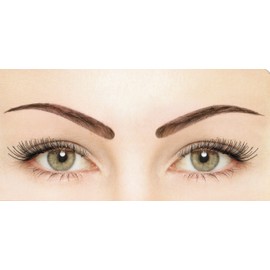 Medium Ash Brown 100% Human Hair Natural False Eye Brow Eyebrow Wig