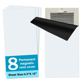 SUCIN 1957 Strongest Available Magnetic Vent Covers 12" x 5.5" (8 Pack), Superior Hold Vent Covers for Home, Air Vent Covers for Floor, Wall, Ceiling Vents (12" x 5.5"/8 Pack)