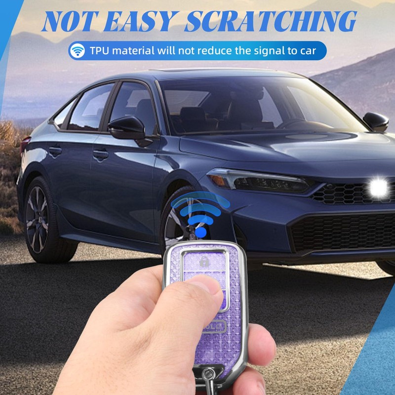 for Honda Key Fob Cover, Key Shell for 2016-2022 Accord