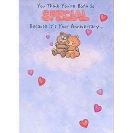 Designer Greetings Both So Special Hugging Bears Cute Wedding Anniversary Congratulations Card