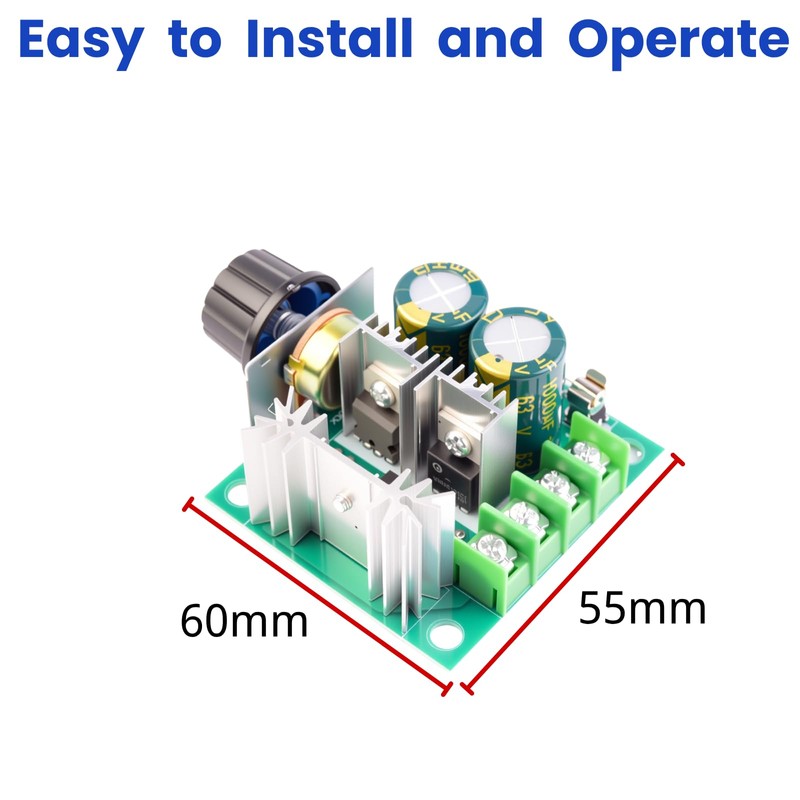 LAOMAO DC Motor Controller, DC 12V - 40V 10A PWM