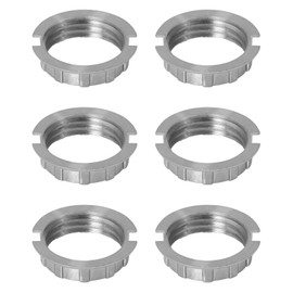 6 Pack G9 Light Socket Rings, M20 Shade Holder Adapter Ring, Metal Lamp Shade Ring, G9 Lamp Shade Reducer Ring, Retainer Rings for Light Fixture