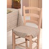 Casatessile Melange Jacquard Cushion with Flaps Beige