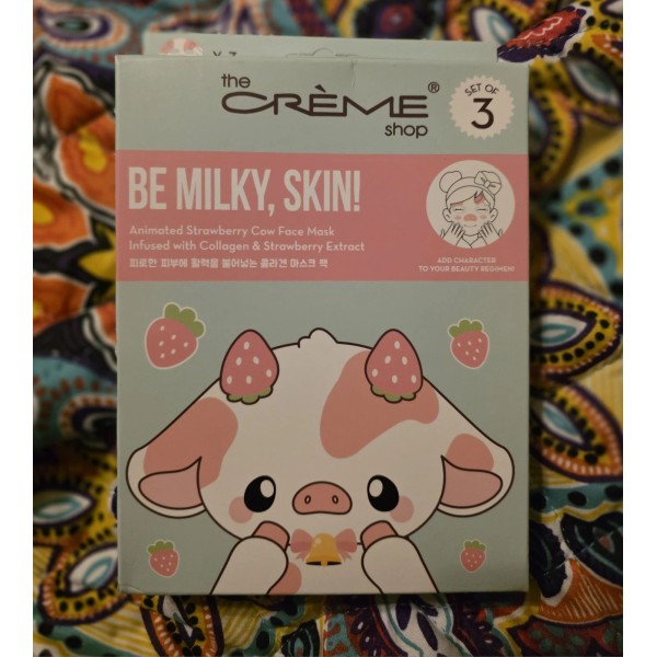 The Creme Shop Cow 3 Pack Masks Vegan Collagen &