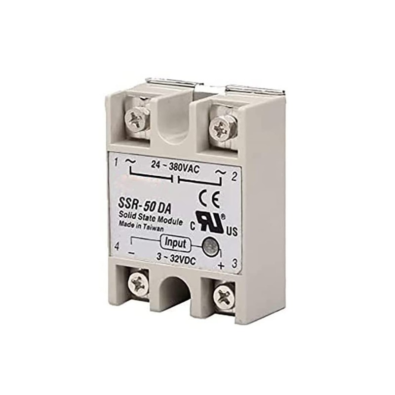 Artshu Single Phase Solid State Relay SSR Relay SSR-50DA-H 50DA