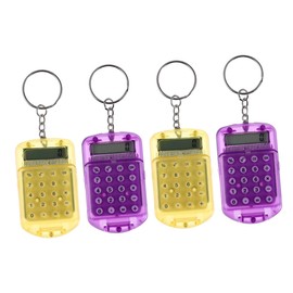 Operitacx 4pcs Mini Calculator for Boys and Girls Scientific Calculator Keychain Accessories Compact Portable Math Counters