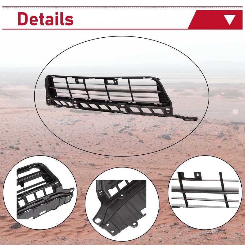 HECASA Front Lower Cover Grill Compatible with 2009-2011 Honda Civic