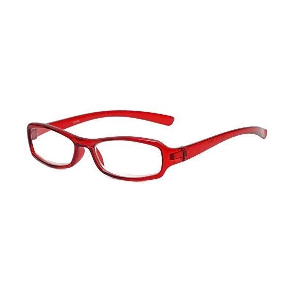 Calabria 8034 52mm Spring Hinge Designer Reading Glasses Red +1.75