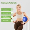 Yoga Ball 9 Inch with Air Pump, Non-Slip Small Exercise