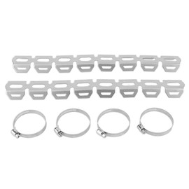 Motorcycle Exhaust Heat Shield, Heat Protection Plate with Hole Heat Insulation Shield Silencer Heat Protection Cover Protection Universal Flame Exhaust Pipe Pipe for R1200GS F800GS F700GS F650GS