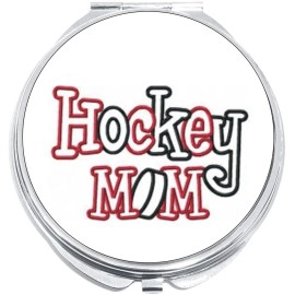 NewCharms Hockey Mom Compact with Mirrors - Perfect for your Pocket or Purse