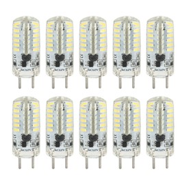 10Pcs G4 LED Bulb Bi Pin Landscape Light Bulb Replacement for RV Courtyard Garden 12V Cold White