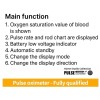 Finger Tip Pulse Oximeter LED Blood Glucose Meter For Hospital