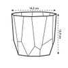 elho B.for Rock 14 - Flower Pot for Indoor -