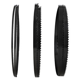 TASP 62" Bandsaw Blades Set (1/8" 1/4" 3/8" Wide) for 9" Band Saw, Compatible with POWERTEC BS900, WEN 3939T, Ryobi, Skil, Craftsman, Grizzly, Pack of 3