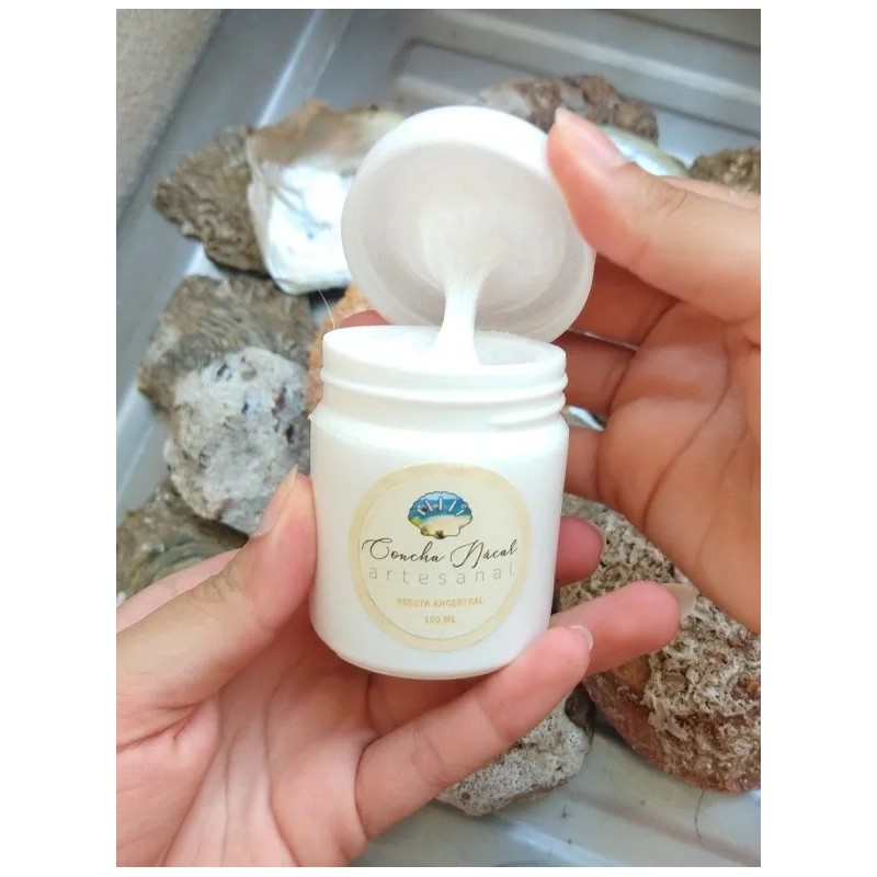 1 Frasco De Crema Concha Nácar Artesanal 100 Ml
