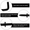 Auvotuis 50Pcs L Screw Hooks 7/8 Inch, Metal L Shaped