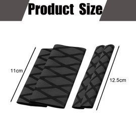DHWEKU 4 x non-slip, heat-shrinkable motorcycle grip covers, easy to release the ageing of sticky hands, compatible with Ducati Honda Yamaha grip (mesh texture)
