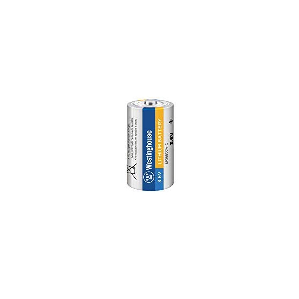 Westinghouse ER26500 C Size 3.6V 9000mAh Li-Socl2 Lithium Thionyl Chloride Primary (Non-Rechargeable Battery)