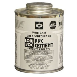 Pint PVC Gray Schedule 80 Low VOC Heavy Bodied Cement (1 Cement)