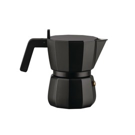 Alessi Moka DC06/3 B Design Espresso Maker Cast Aluminium Handle and Knob PA Black 3 Cups