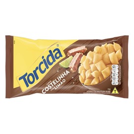 Torcida - Wheat Snack with Ribs and Lemon Flavor - 2.47 Oz (PACK OF 3) | Salgadinho de Trigo Sabor Costelinha com Limao - 70g