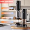 Electric Salt and Pepper Grinder Set, Automatic Battery Pepper Mill
