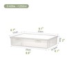 Vidifor Plastic Storage Containers with Latching Lid for Pencil Box,