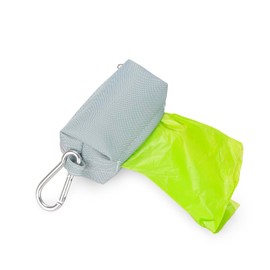 Diaper Bag Dispenser with 80 Disposable Unscented Waste Bags (4 Refill Rolls) for Baby and Toddler Poop or Dirty Clothes (Blue)