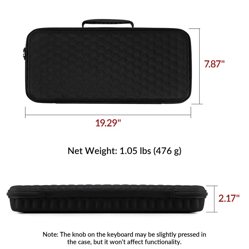 Keychron Carrying Case for Q6/V6/K10 Pro/K10 HE – Black EVA