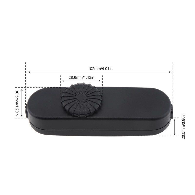 RTNLIT Inline Dimmer Switch for Cord, Rotary Light Dimmer for