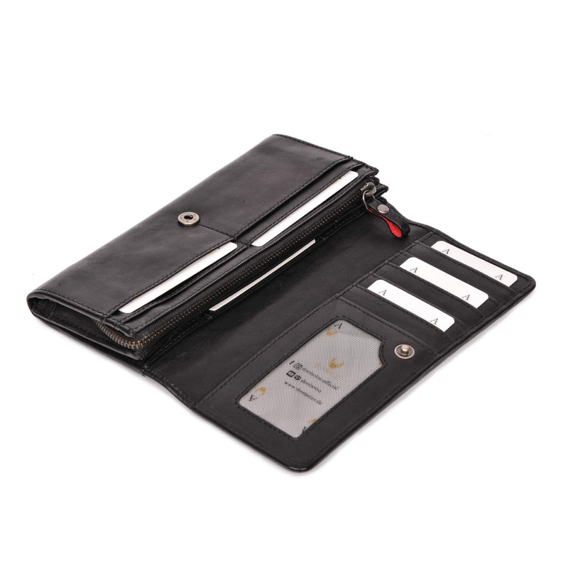 DONBLOSO Florence Women's Purse, Washed Leather with RFID Protection Florenz,