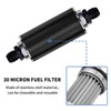 50mm Inline Fuel Filter 100 Micron with Aluminum Mounting Bracket,