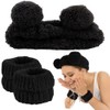 AHONEY Spa Bear Ears Headband, Face Wash Headband and Wristband